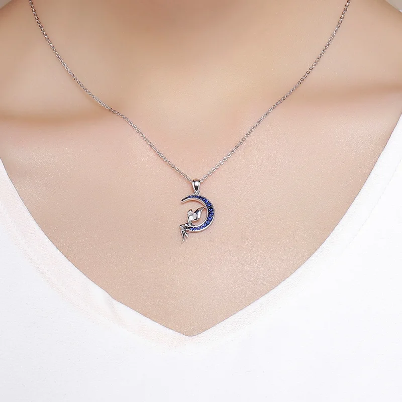 (image for) Pandora Style Silver Fairy of Night Necklace - SCN244 - View 5