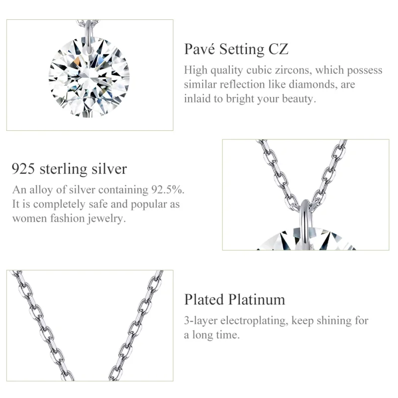 (image for) Pandora Style Silver Gorgeous Necklace - SCN355 - View 5