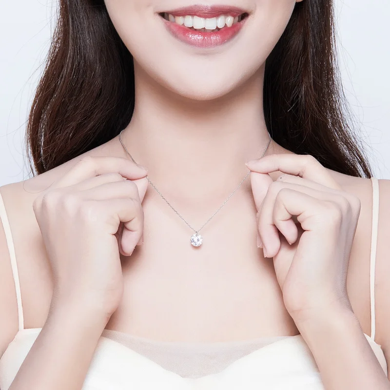 (image for) Pandora Style Silver Gorgeous Necklace - SCN355 - View 10