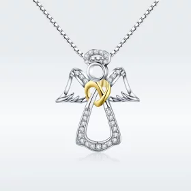 Pandora Style Silver Guardian Angel Necklace - SCN123 Pandora Style Silver Guardian Angel Necklace - SCN123