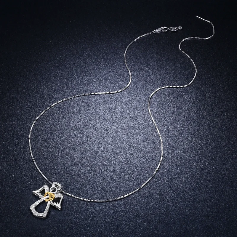 (image for) Pandora Style Silver Guardian Angel Necklace - SCN123 - View 9