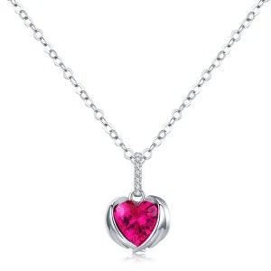 (image for) Pandora Style Silver Guardian Hearts Necklace - SCN341