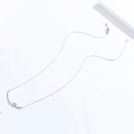 Pandora Style Silver Happy Smile Necklace - SCN381