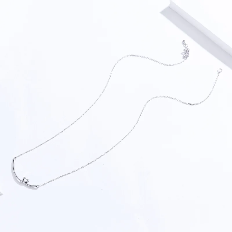 (image for) Pandora Style Silver Happy Smile Necklace - SCN381 - View 6