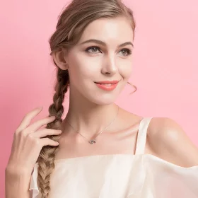 Pandora Style Silver Heart and Soul Necklace - SCN181 Pandora Style Silver Heart and Soul Necklace - SCN181