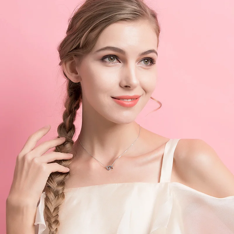 (image for) Pandora Style Silver Heart and Soul Necklace - SCN181 - View 2