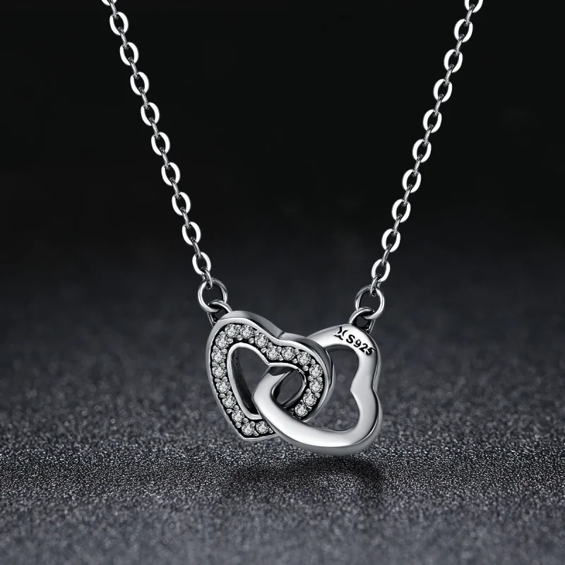 (image for) Pandora Style Silver Heart and Soul Necklace - SCN181 - View 3