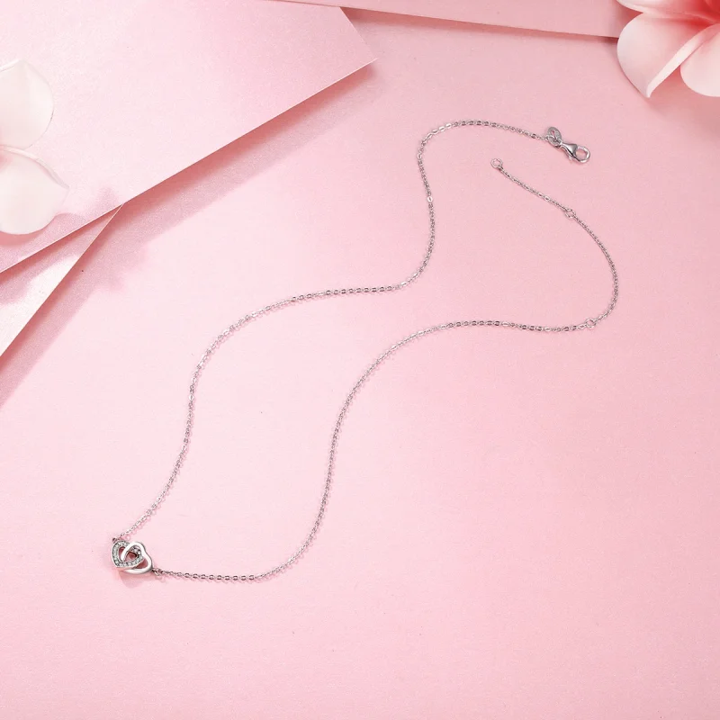 (image for) Pandora Style Silver Heart and Soul Necklace - SCN181 - View 5