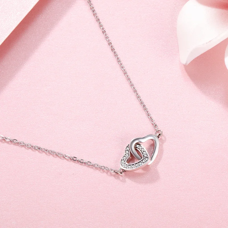 (image for) Pandora Style Silver Heart and Soul Necklace - SCN181 - View 6