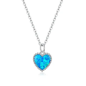 (image for) Pandora Style Silver Heart Pendant Necklace - SCN413