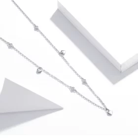 Pandora Style Silver Heart Shape Pendant Necklace - SCN417 Pandora Style Silver Heart Shape Pendant Necklace - SCN417