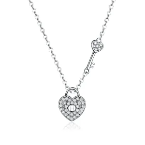 (image for) Pandora Style Silver Heartslock Necklace - SCN315