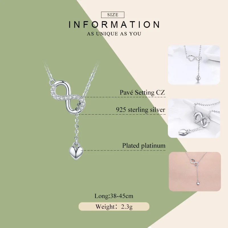 (image for) Pandora Style Silver Infinite Charm Necklace - SCN223 - View 2