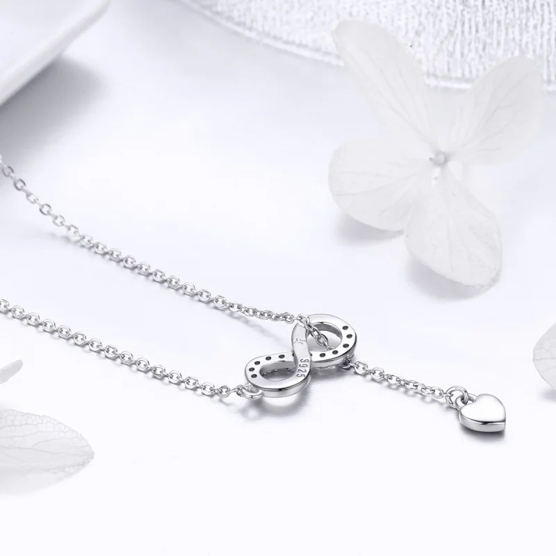 (image for) Pandora Style Silver Infinite Charm Necklace - SCN223 - View 4