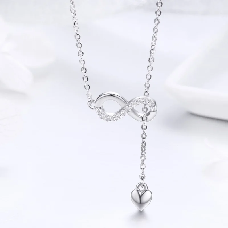 (image for) Pandora Style Silver Infinite Charm Necklace - SCN223 - View 6