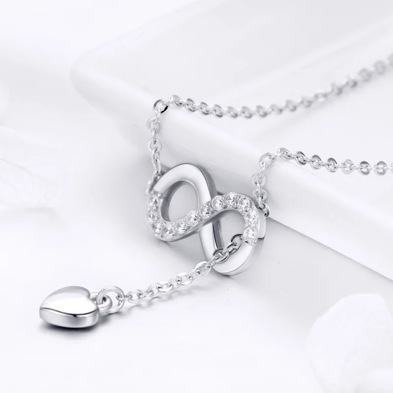 (image for) Pandora Style Silver Infinite Charm Necklace - SCN223 - View 7