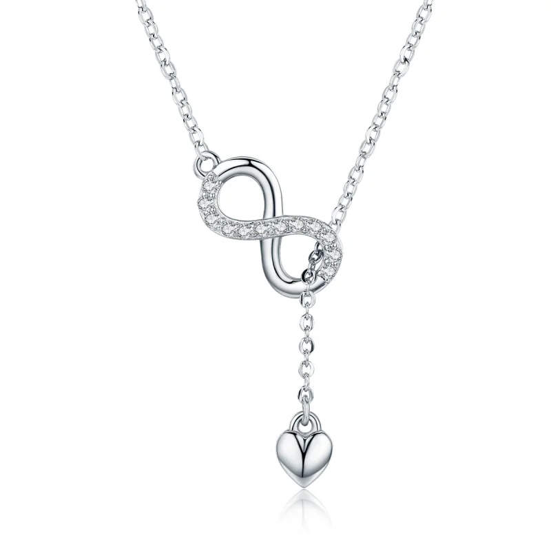 (image for) Pandora Style Silver Infinite Charm Necklace - SCN223 - Product Image