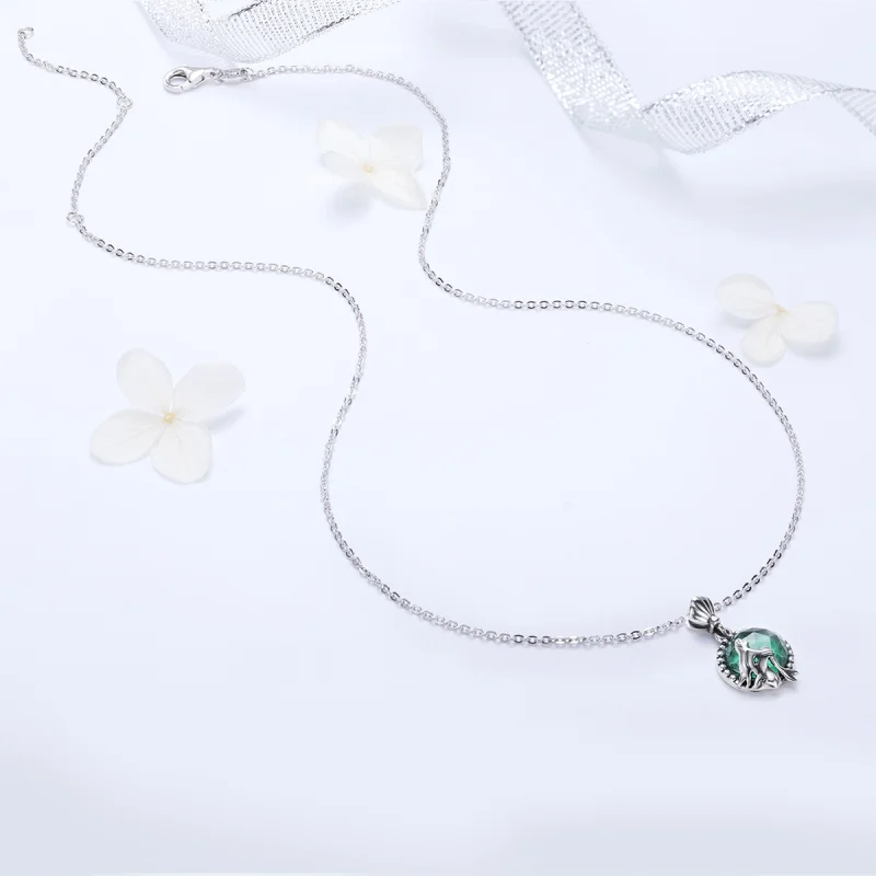 (image for) Pandora Style Silver Love of Mermaid Necklace - SCN262 - View 6