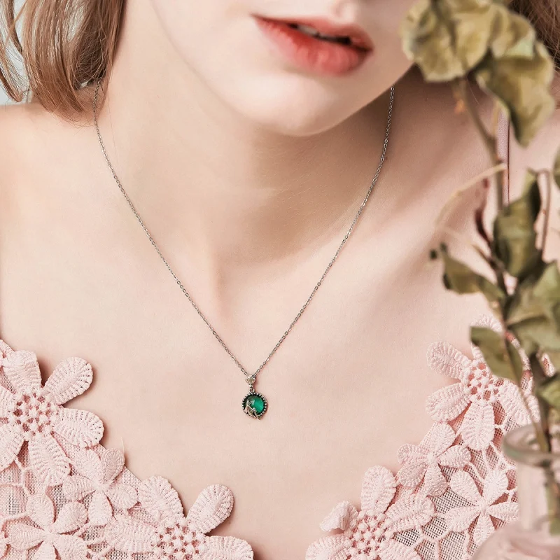 (image for) Pandora Style Silver Love of Mermaid Necklace - SCN262 - View 9