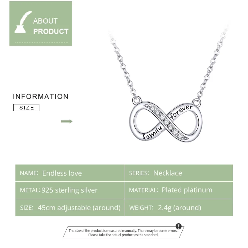 (image for) Pandora Style Silver Love Unlimited Necklace - SCN352 - View 3