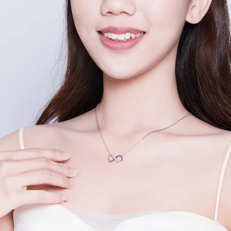 (image for) Pandora Style Silver Love Unlimited Necklace - SCN352 - View 8