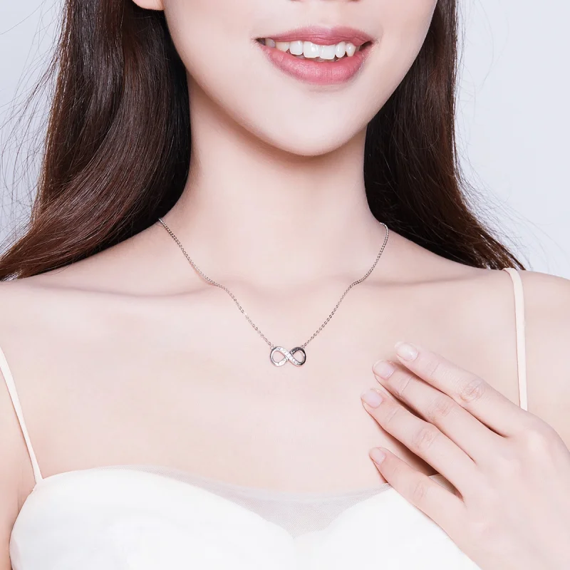 (image for) Pandora Style Silver Love Unlimited Necklace - SCN352 - View 10