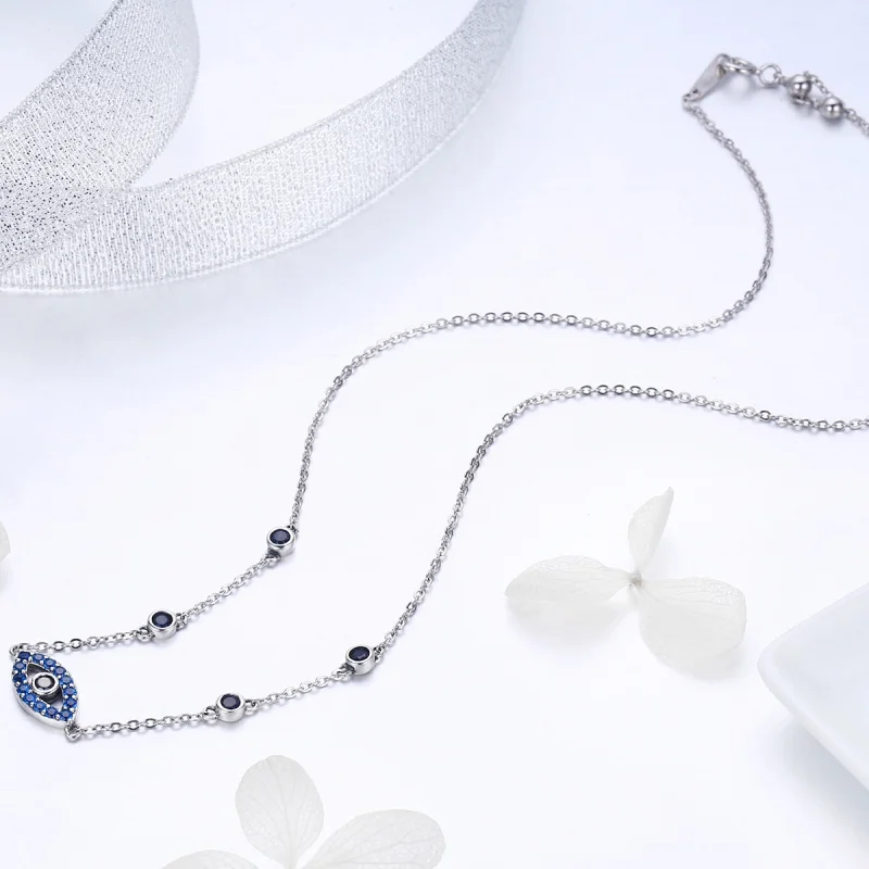 (image for) Pandora Style Silver Magic Eye Necklace - SCN300 - View 7