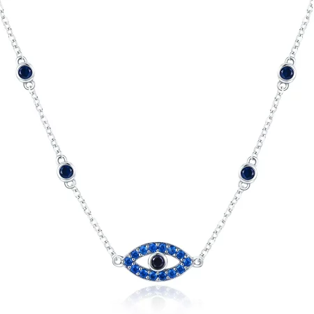 Pandora Style Silver Magic Eye Necklace - SCN300