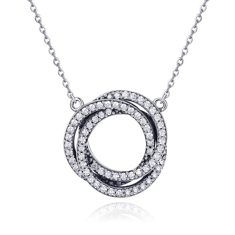 (image for) Pandora Style Silver Minimalism Necklace - SCN259 - Product Image