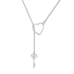 (image for) Pandora Style Silver Open Your Heart Necklace - SCN107