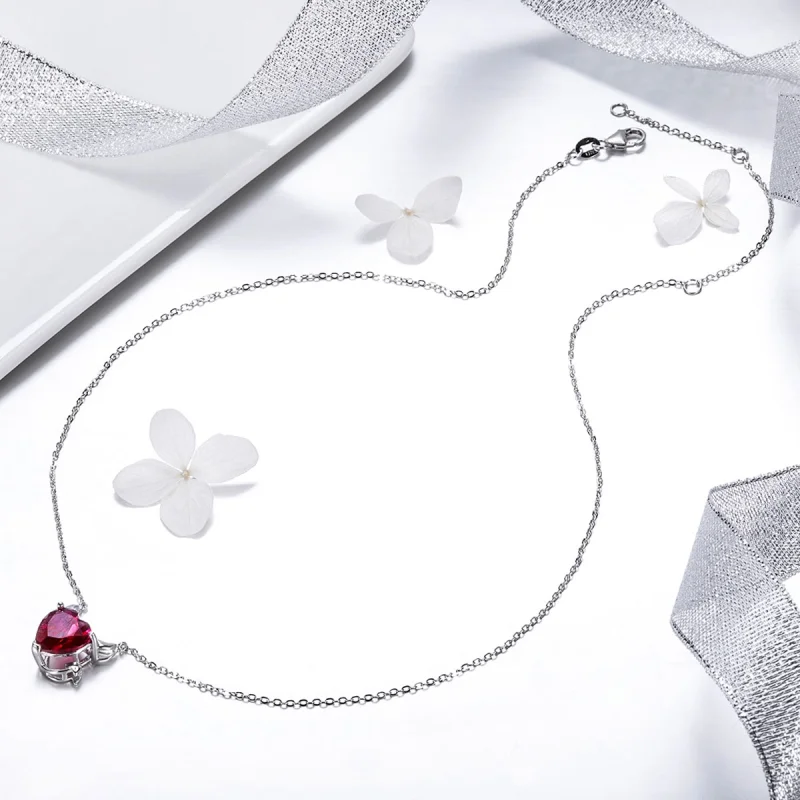 (image for) Pandora Style Silver Red Devil Necklace - SCN286 - View 7