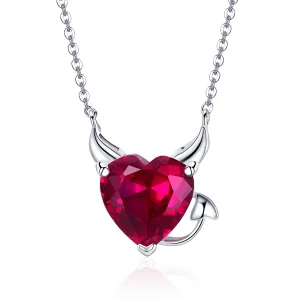 (image for) Pandora Style Silver Red Devil Necklace - SCN286