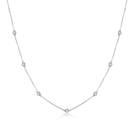 Pandora Style Silver Romantic Shine Chain Necklace - SCN393