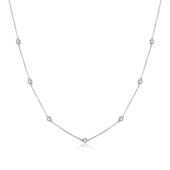 Pandora Style Silver Romantic Shine Chain Necklace - SCN393