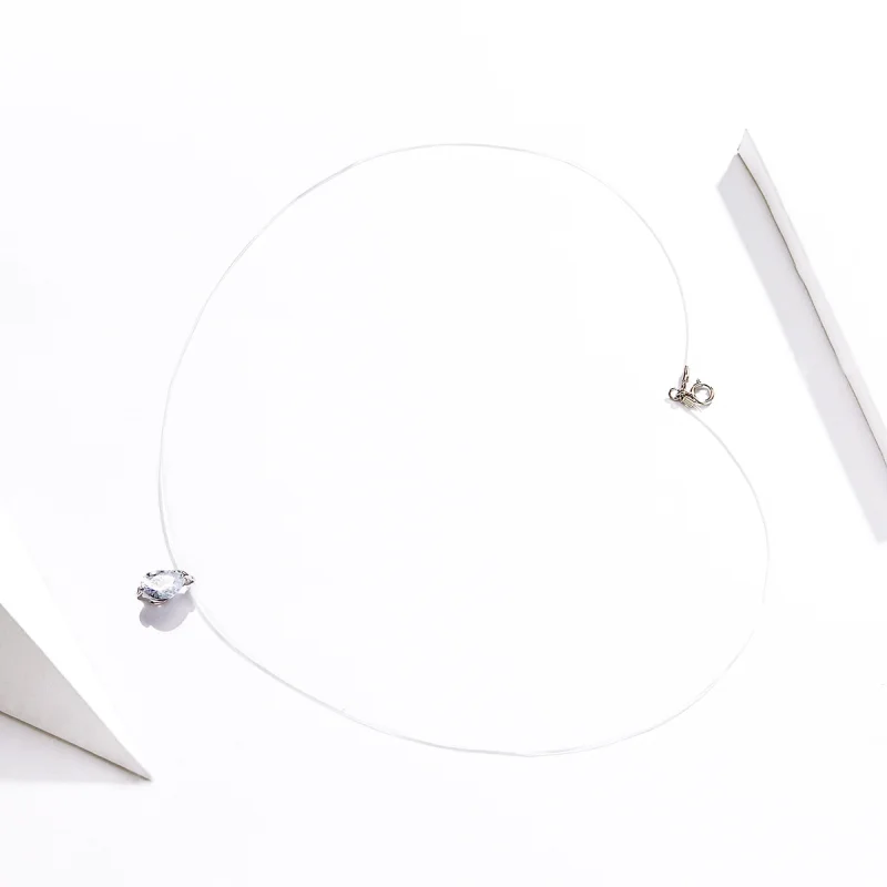 (image for) Pandora Style Silver Shining Life Necklace - SCN332-D - View 2