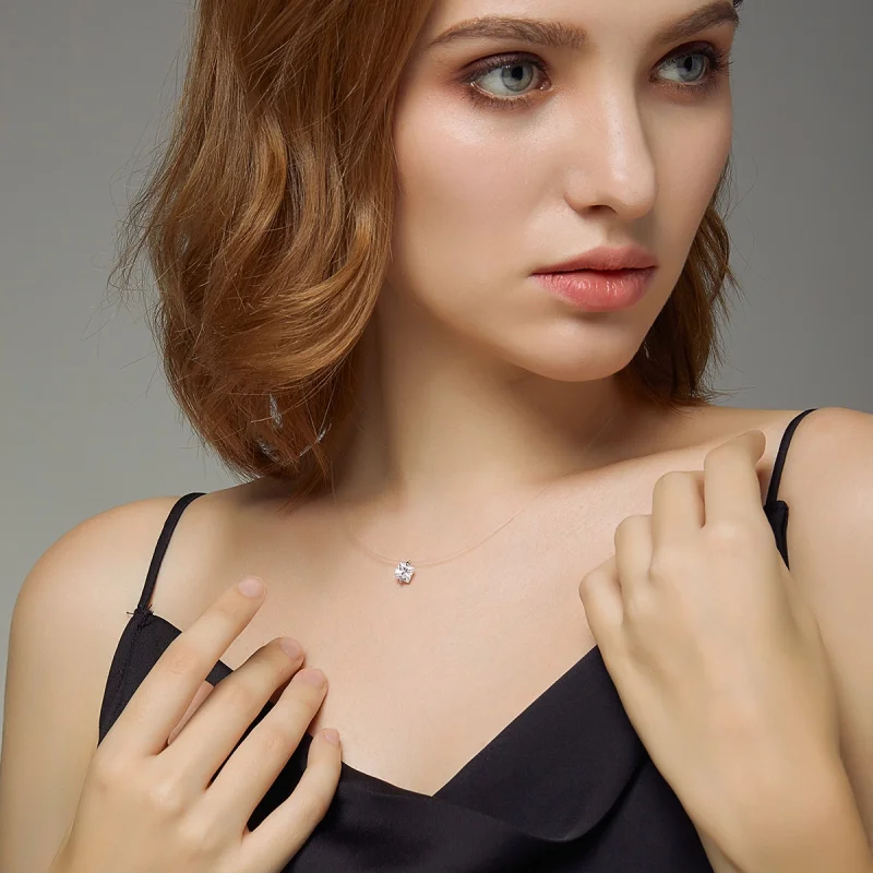 (image for) Pandora Style Silver Shining Life Necklace - SCN332-S - View 8