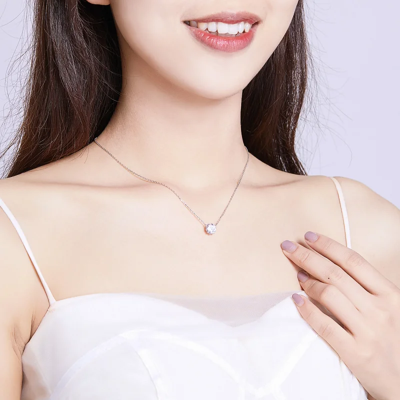 (image for) Pandora Style Silver Shining Life Pendant Necklace - BSN085 - View 6