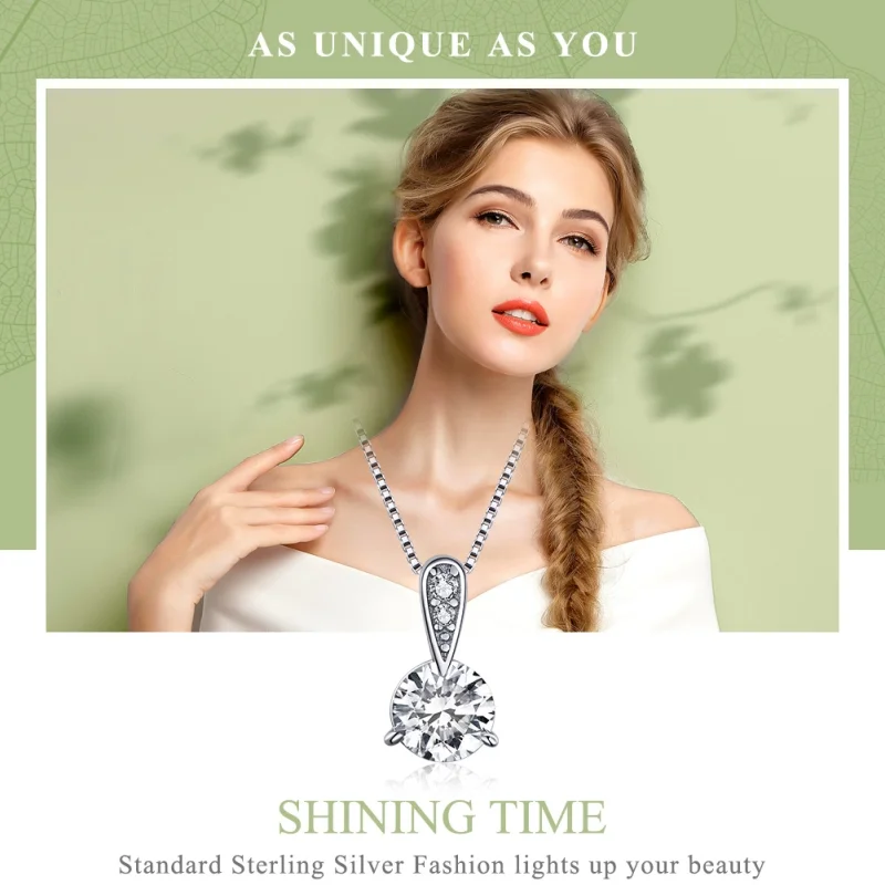 (image for) Pandora Style Silver Shining Time Necklace - SCN314 - View 3