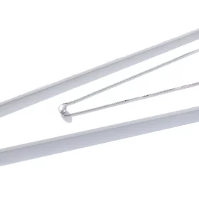 Pandora Style Silver Simple Bean Pendant Necklace - BSN097 Pandora Style Silver Simple Bean Pendant Necklace - BSN097