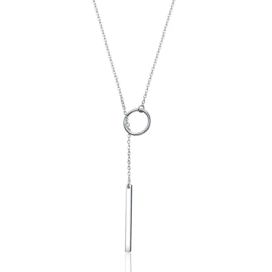 Pandora Style Silver Simple Necklace - SCN304