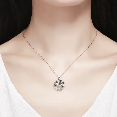 Pandora Style Silver Snuggle Necklace - SCN094