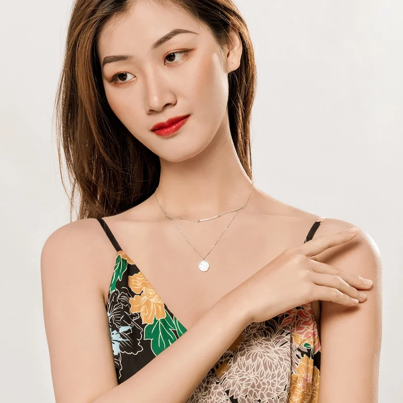 (image for) Pandora Style Silver Starry Necklace - SCN365 - View 9