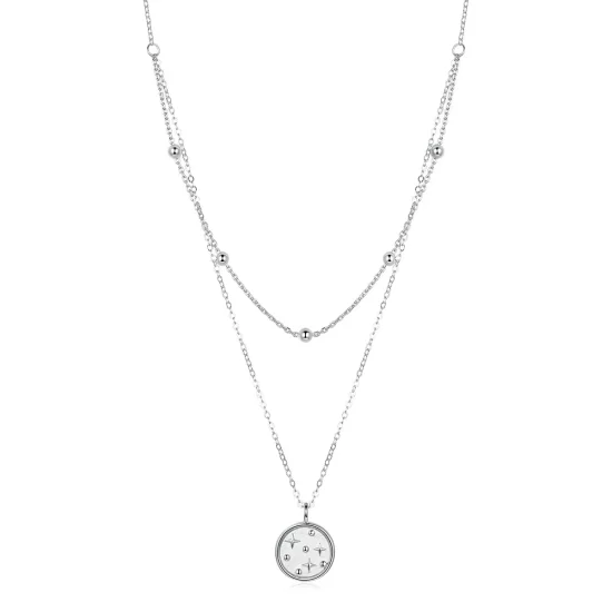 Pandora Style Silver Starry Necklace - SCN365