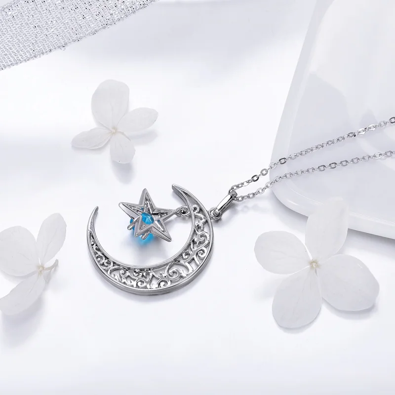 (image for) Pandora Style Silver Starry Sky Necklace - SCN278 - View 6