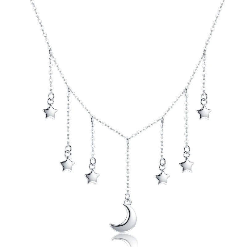 (image for) Pandora Style Silver Starry Sky Necklace - SCN301 - Product Image
