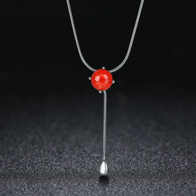 (image for) Pandora Style Silver Tears of Love Necklace - SCN182 - View 3