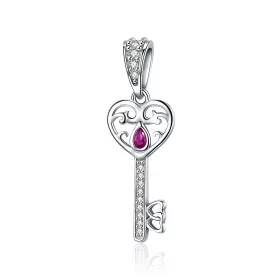 Pandora Style Silver The Key to Happiness Pendant - SCC791 Pandora Style Silver The Key to Happiness Pendant - SCC791