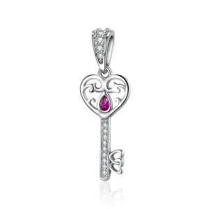 (image for) Pandora Style Silver The Key to Happiness Pendant - SCC791