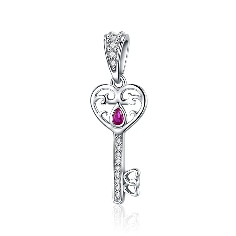 (image for) Pandora Style Silver The Key to Happiness Pendant - SCC791 - Product Image