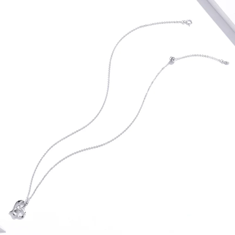 (image for) Pandora Style Silver Together forever Pendant Necklace - SCN442 - View 4